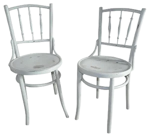 Set of Grey Bistro Chairs from Lichtig, 1900s