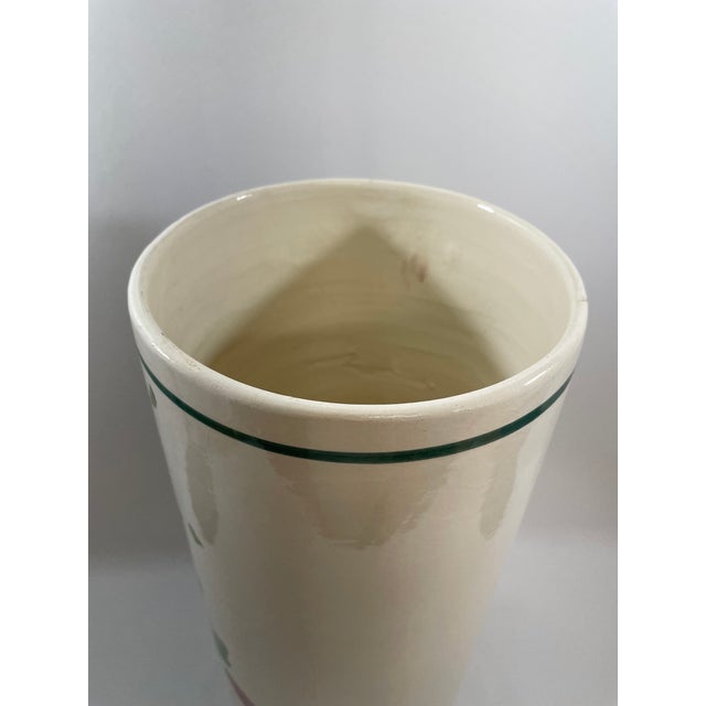 Off-white 1960s-70s Ceramic Umbrella or Stick Stand Made in Spain For Sale - Image 8 of 17