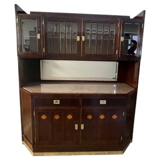 Art Nouveau Care with Intarsia, 1910s For Sale