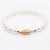 Vintage 18k Gold & Cultured Pearl Single Strand Bracelet For Sale - Image 12 of 12