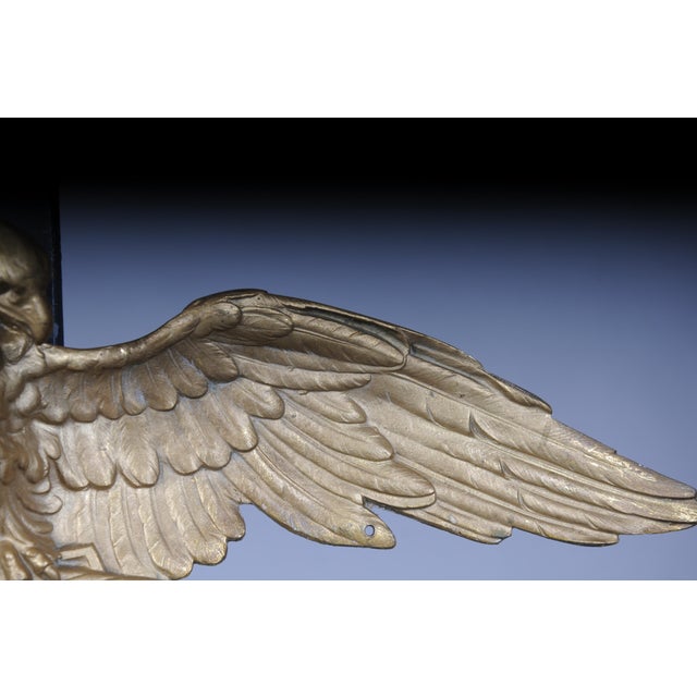 Patriotic Eagle Wall Decoration in Bronze Brass and Gold For Sale - Image 12 of 18