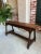 Antique English Oak Bench Stool Farmhouse Table Trestle Jacobean Circa 1890 For Sale - Image 4 of 12