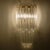 Large Venini Style Clear Gold and Glass Sconces, 1970, Set of 2 For Sale - Image 8 of 10