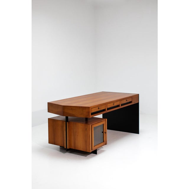 Wood Vintage Desk in Wood For Sale - Image 7 of 10