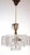 Antique Brass Lead Crystal Three-Light Chandelier, 1930s For Sale - Image 6 of 11