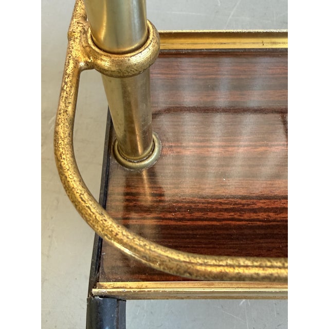 Mid-Century Modern Formica and Brass Side Table by Luisa & Ico Paris for MB Italy, 1960s For Sale - Image 10 of 18