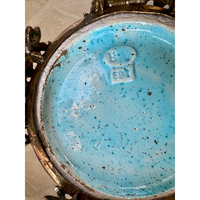 Edouard Gilles Barbotine Vases, Pair, France Circa 1880 For Sale - Image 10 of 12