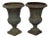Pair 19th Century French Neoclassical Cast Iron Garden Vases ~ Jardinieres For Sale