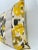 Textile Yellow & Black Floral Linen Pillows - Set of 2 For Sale - Image 7 of 12