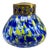 Pique Fleurs Vase in Multicolor Decor with Grille, 1930s For Sale