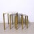 Nesting Coffee Tables in Glass and Brass, Italy, 1970s, Set of 3 For Sale - Image 16 of 18
