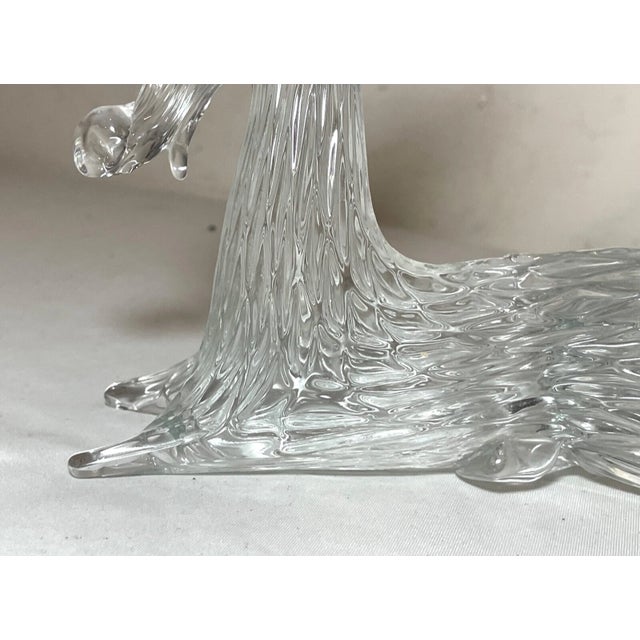 Vintage Hand Blown Murano Italian Art Studio Glass Bull Goat Sculpture Statue For Sale - Image 12 of 12