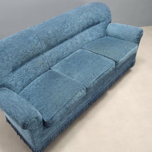 Vintage Italian Sofa in Velvet, 1950s For Sale - Image 9 of 13