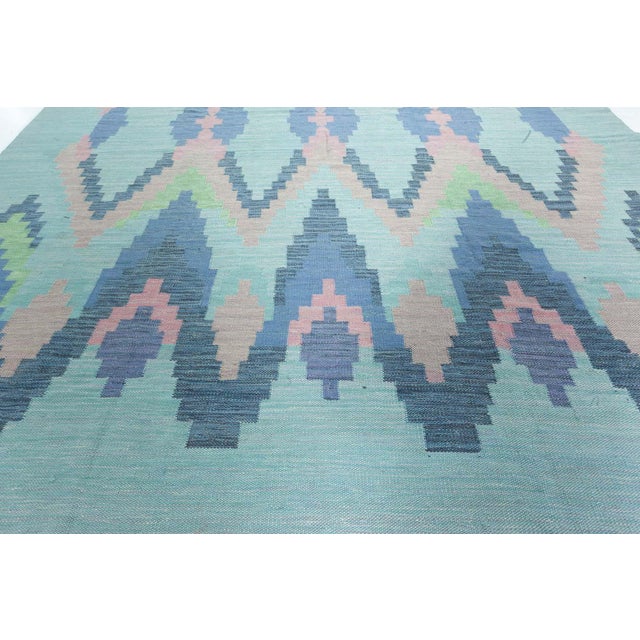 Modern Swedish Flat Weave Wool Rug by Doris Leslie Blau For Sale - Image 4 of 6