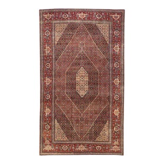 1900 - 1909 Antique Contemporary Mansion Size 11' X 20' Persian Haji Jalili Style Tabriz Rug For Sale