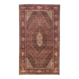 1900 - 1909 Antique Contemporary Mansion Size 11' X 20' Persian Haji Jalili Style Tabriz Rug