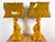 Vintage Yellow Ceramic Foo Dog Lamps - A Pair For Sale - Image 12 of 12