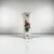 Small KG Lunéville tube vase, "Réverbère" model Dimensions: Diameter: 8.5 cm Height: 18 cm Very good overall condition,...