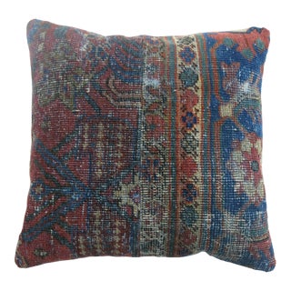 Shabby Chic Persian Traditional Rug Pillow rug no. p3518 For Sale