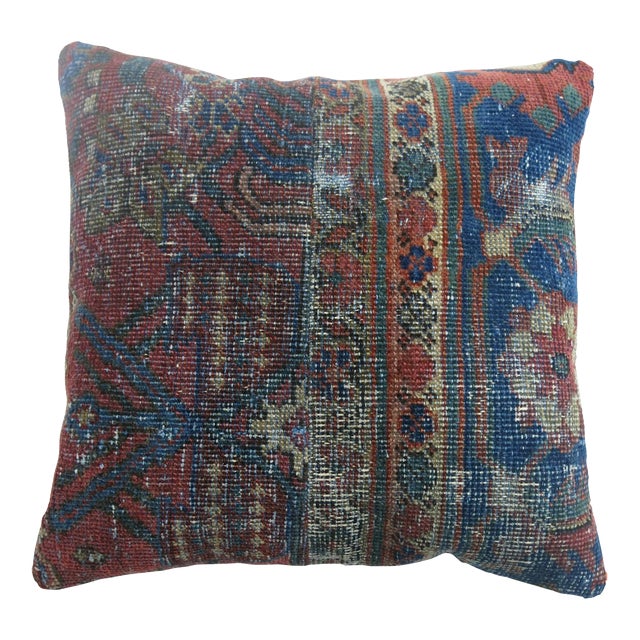 Shabby Chic Persian Traditional Rug Pillow rug no. p3518 For Sale