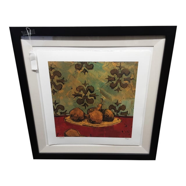 Olivia Maxweller "A Few Bartletts" #219/1000 Matted Framed Giclee For Sale