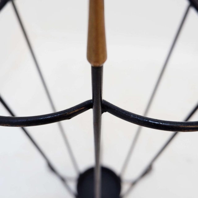 Metal Mid-Century Modern Wrought Iron Umbrella Stand, 1960s For Sale - Image 7 of 12