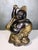 Black Carved Wooden Sculpture Depicting Happy Buddha with Fan, Mid-20th Century For Sale - Image 8 of 15