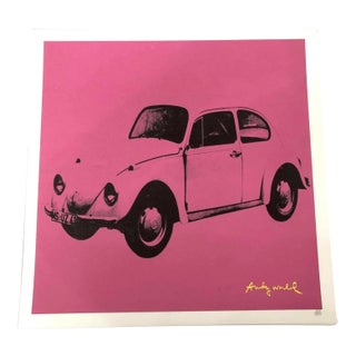 1990s After Andy Warhol Pink Lithograph "Numbered and Signed on Plate" Lithograph For Sale