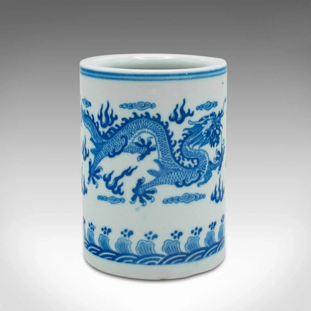 1970s 1970s Small Vintage Chinese Ceramic Plant Pot For Sale - Image 5 of 8