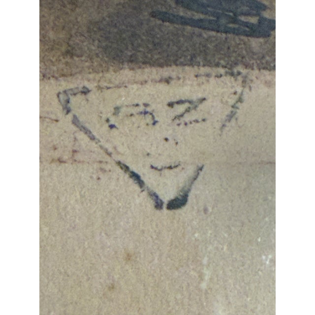 Antique Marcel Augis Signed Aquatint Etching – Moonlit Harbor Sailing Ship – SZL Blindstamp, French Marine C. 1910–1935 For Sale - Image 9 of 11