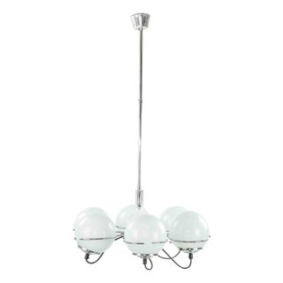 Vintage Six Light Chandelier by Targetti Sankey, 1970s For Sale