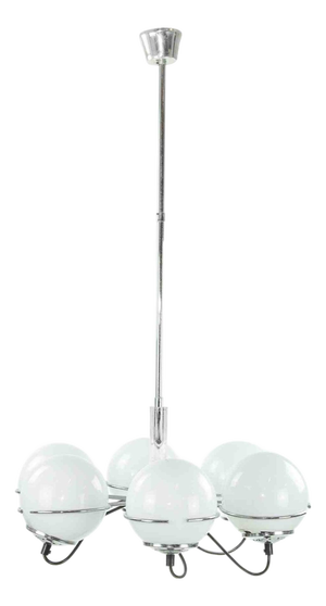 Vintage Six Light Chandelier by Targetti Sankey, 1970s