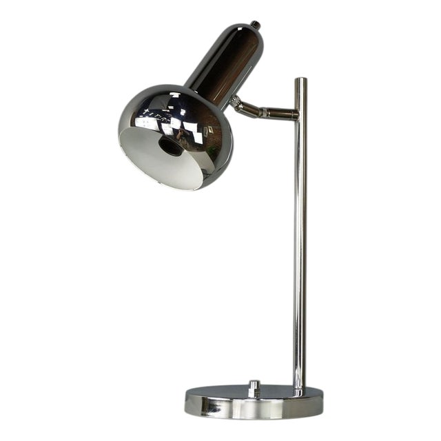 Vintage Metal and Chrome Desk Lamp, 1960s For Sale
