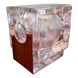 Scandinavian Ice Cube Lamp from Pukeberg, Sweden, 1970s For Sale