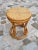 Vintage Curved Stool in Wicker, 1970s For Sale - Image 6 of 6