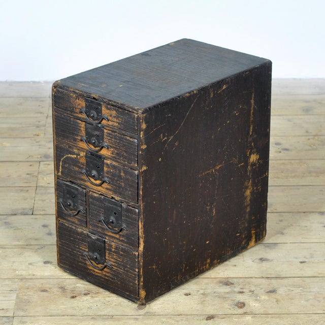Antique Japanese Ko-Dansu with Iron Fittings, 1900 For Sale - Image 6 of 11