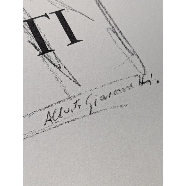 Lithographic Impression by Alberto Giacometti for Paris Arte, 1951 For Sale - Image 9 of 11