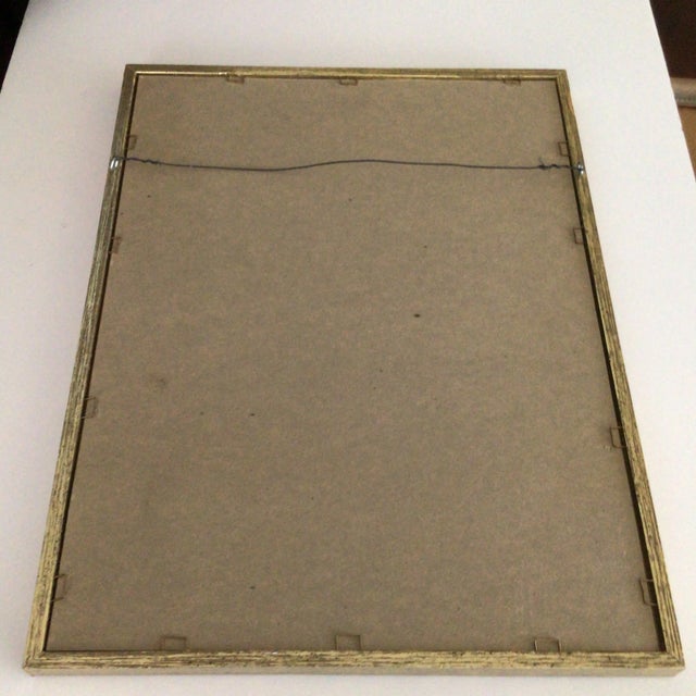 Green Paul De Longpre 1905 Framed Yellow Roses Lithograph Printed by the Grey Litho. Company, New York For Sale - Image 8 of 13