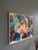 Mid-Century Modern 'Amidst the Bloom' Vintage Original Abstract Painting, Framed For Sale - Image 4 of 11