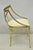 Vintage Italian Hollywood Regency Sculptural Brass Chiavari Style Accent Chair For Sale - Image 4 of 17