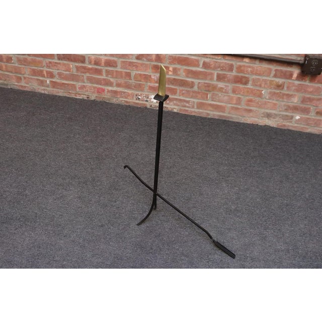 Mid-Century Modern Polished Brass and Iron Fireplace Tool Set by Donald Deskey For Sale - Image 11 of 18