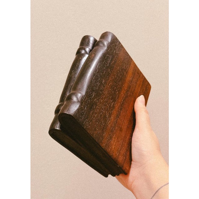 Wood Bookends, 1960s, Set of 2 For Sale - Image 6 of 7