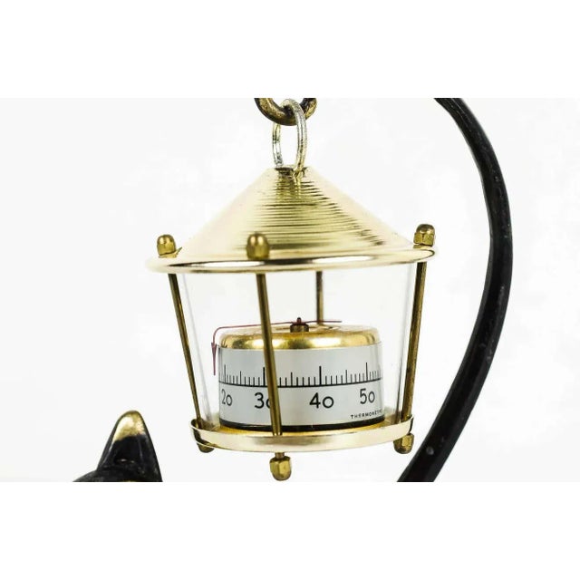 Mid-Century Modern Cat Figurine with Thermometer by Walter Bosse, 1950s For Sale - Image 3 of 10