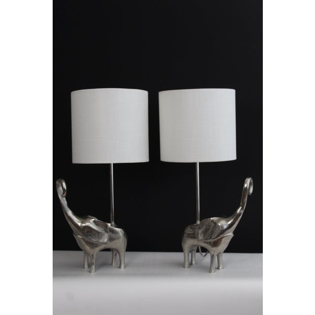 Mid-Century Modern Mid 20th Century Robert Kuo Influence Sculptural Elephants - a Pair For Sale - Image 3 of 14