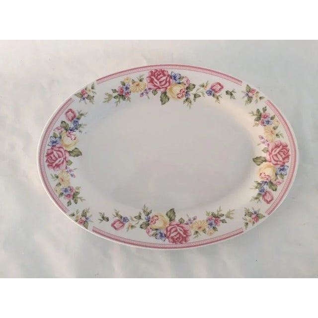 Vintage Floral Platter For Sale In New York - Image 6 of 6