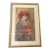 Vintage 1980s Framed Edna Hibel "Angelina" Signed Limited Edition Lithograph Art Print For Sale