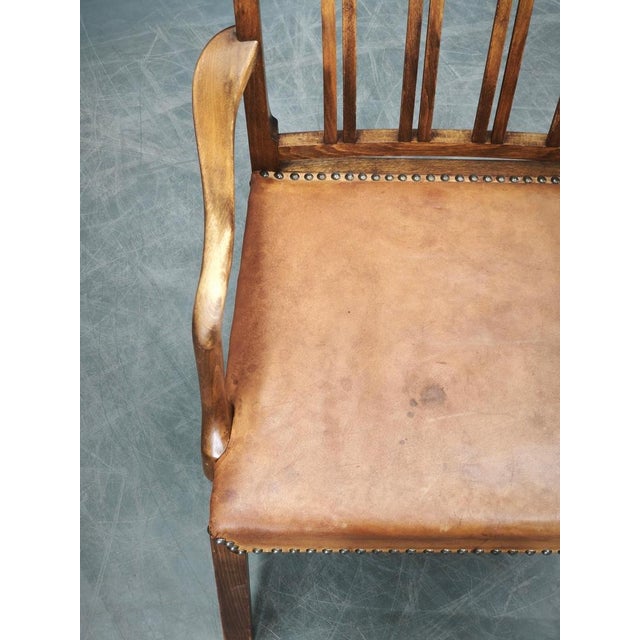 1940s Model 1675 Armchair attributed to Ole Wanscher for Fritz Hansen, Denmark 1942 For Sale - Image 5 of 14