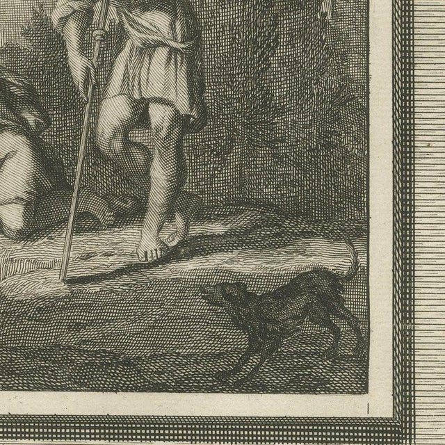 Pieter Mortier, Tobit Loses His Sight and Tobias Catches the Fish, 1700, Engraving For Sale - Image 4 of 12