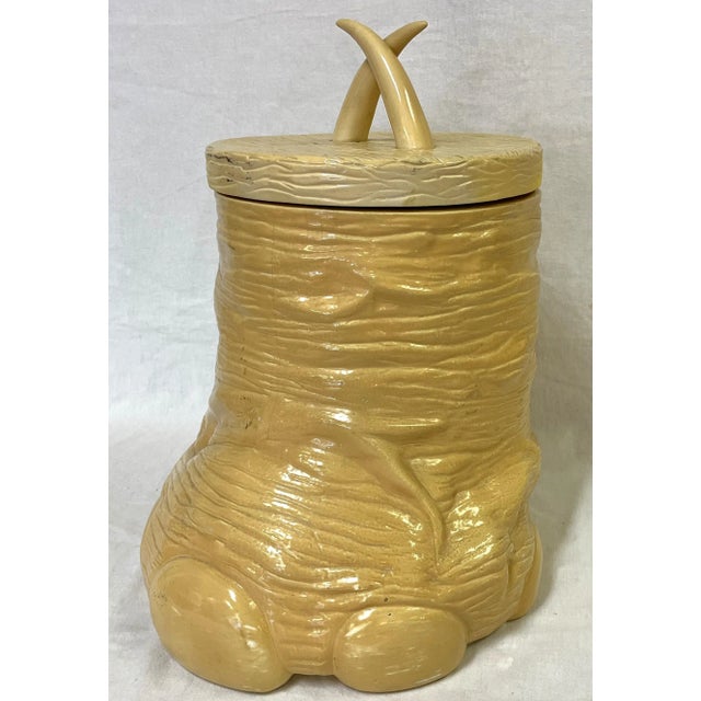 1970s 1970's Saks Fifth Avenue Elephant Foot Container Made in France For Sale - Image 5 of 12
