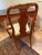 Baker Furniture 2pc Queen Anne Scarlet Japanned Desk/ Bureau Plat For Sale - Image 9 of 12